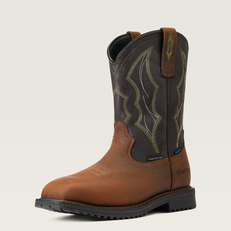 Ariat RigTek Wide Square Toe Waterproof Work Boot (Composite Toe)