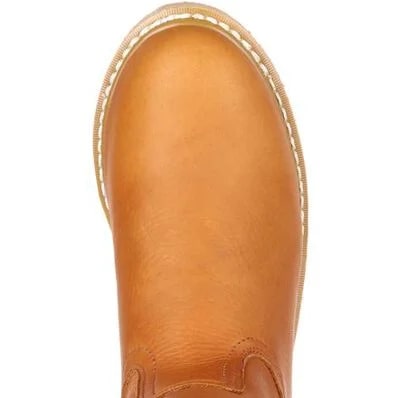 Georgia Men's Wedge Pull On Work Boot (Steel Toe)