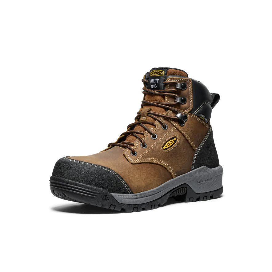 Keen Men's Evanston 6" 400 Grams Insulated Waterproof Boot (Composite Toe)